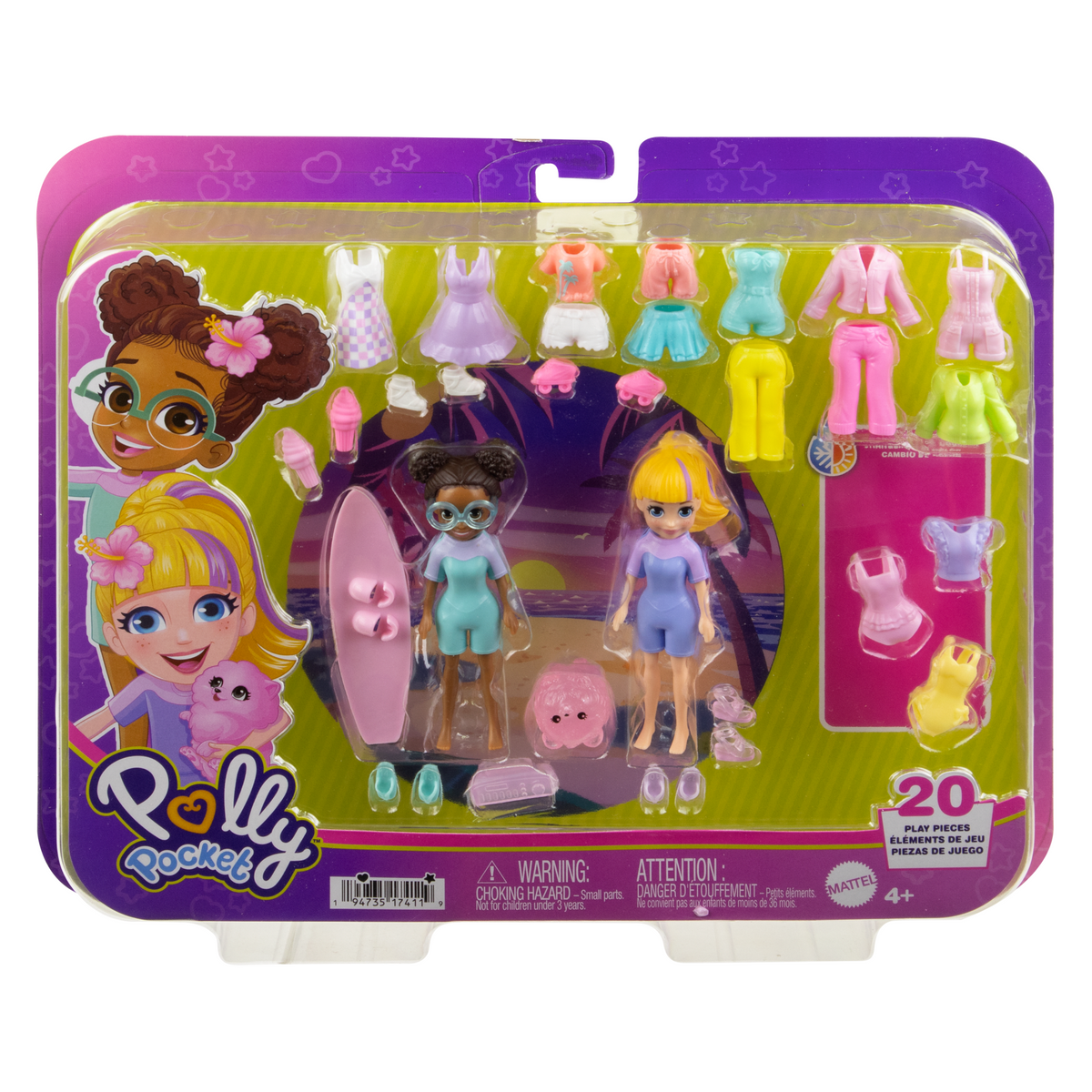 Polly Pocket Grand Coffret Mode Poupées et Accessoires de Mode