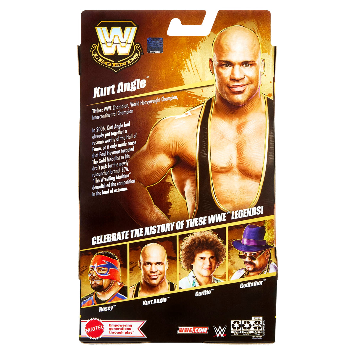 Wwe Collection Elite Legends Série 26 Figurine Kurt Angle