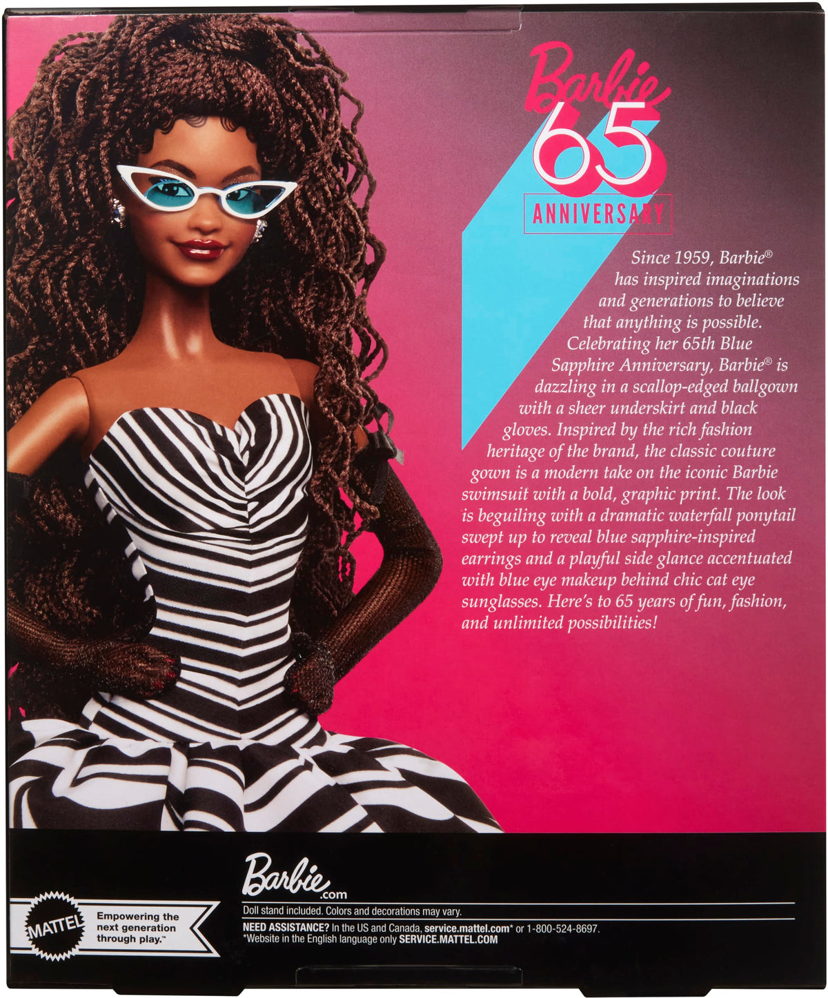 Barbie – Signature – 65E Anniversaire – Poupée de Collection Brunette