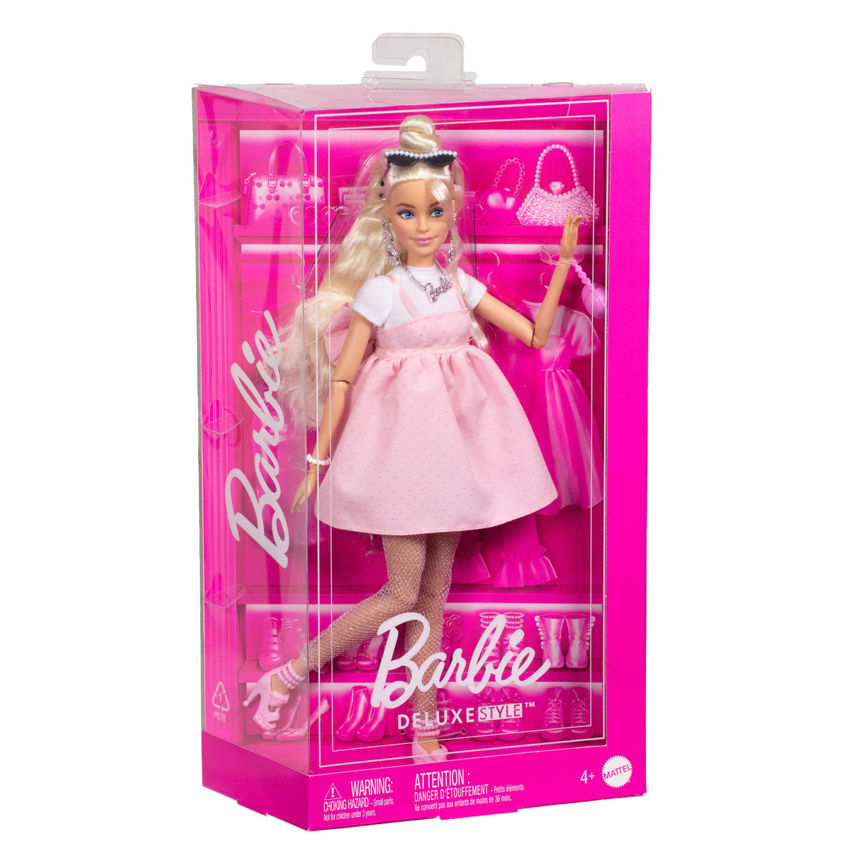 Barbie Style de Luxe Poupée3, Robe Barbiecore, Cheveux Blonds