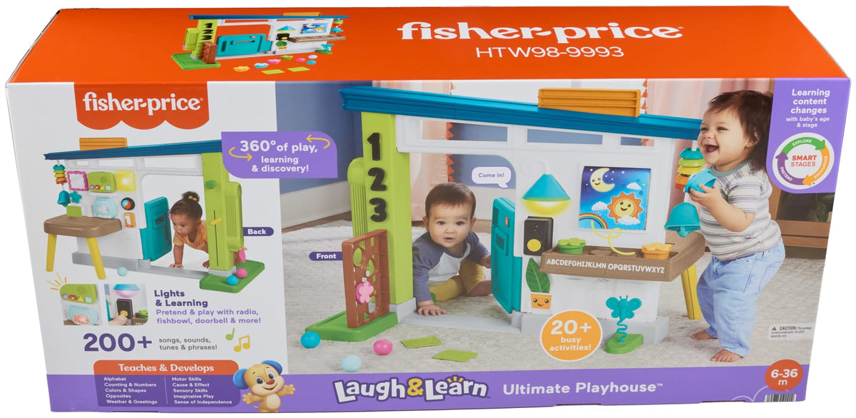 Fisher-Price Rires et Éveil Maison de Jeu Suprême, Multilingue
