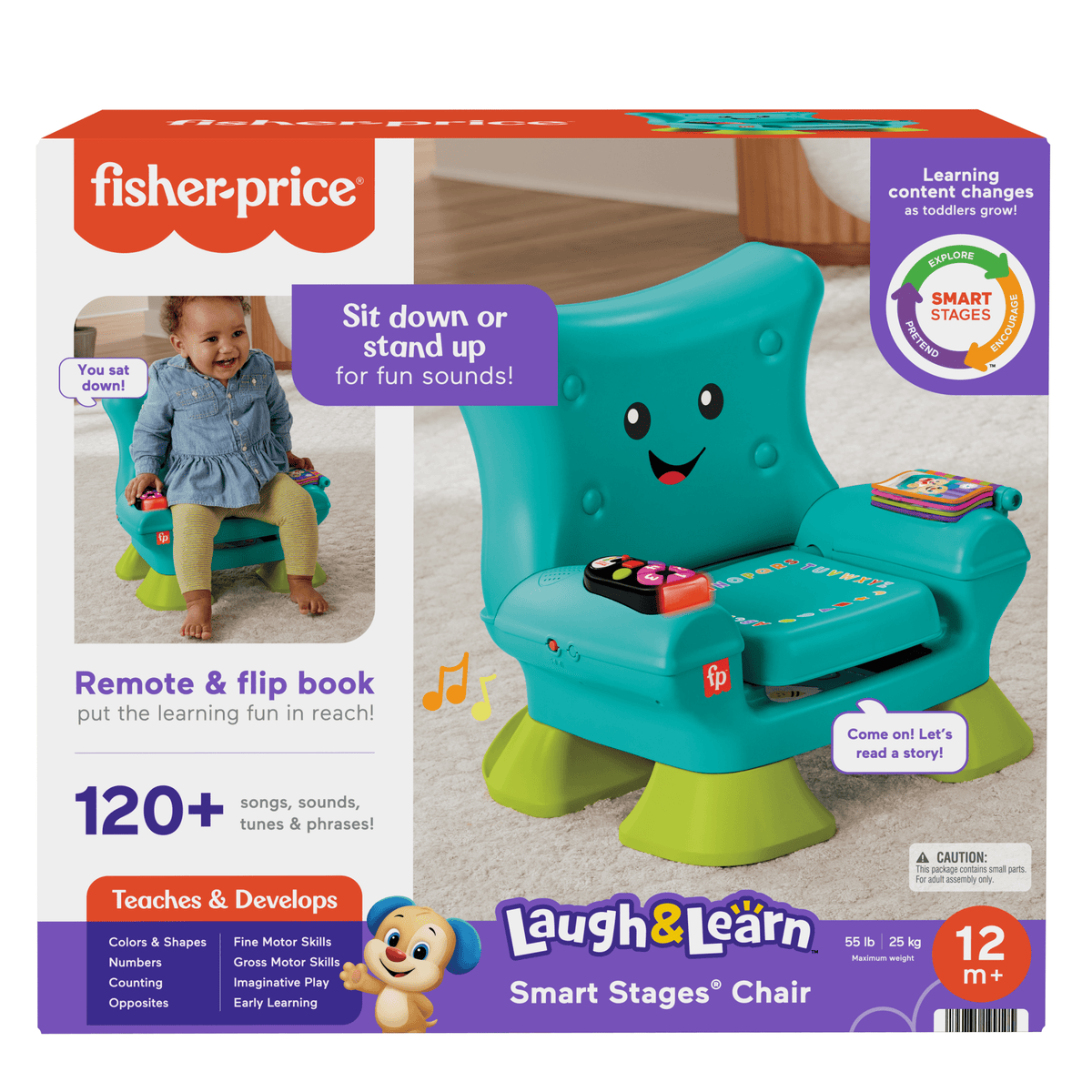 Fisher-Price Rires et Éveil Chaise Éveil Progressif, Sarcelle
