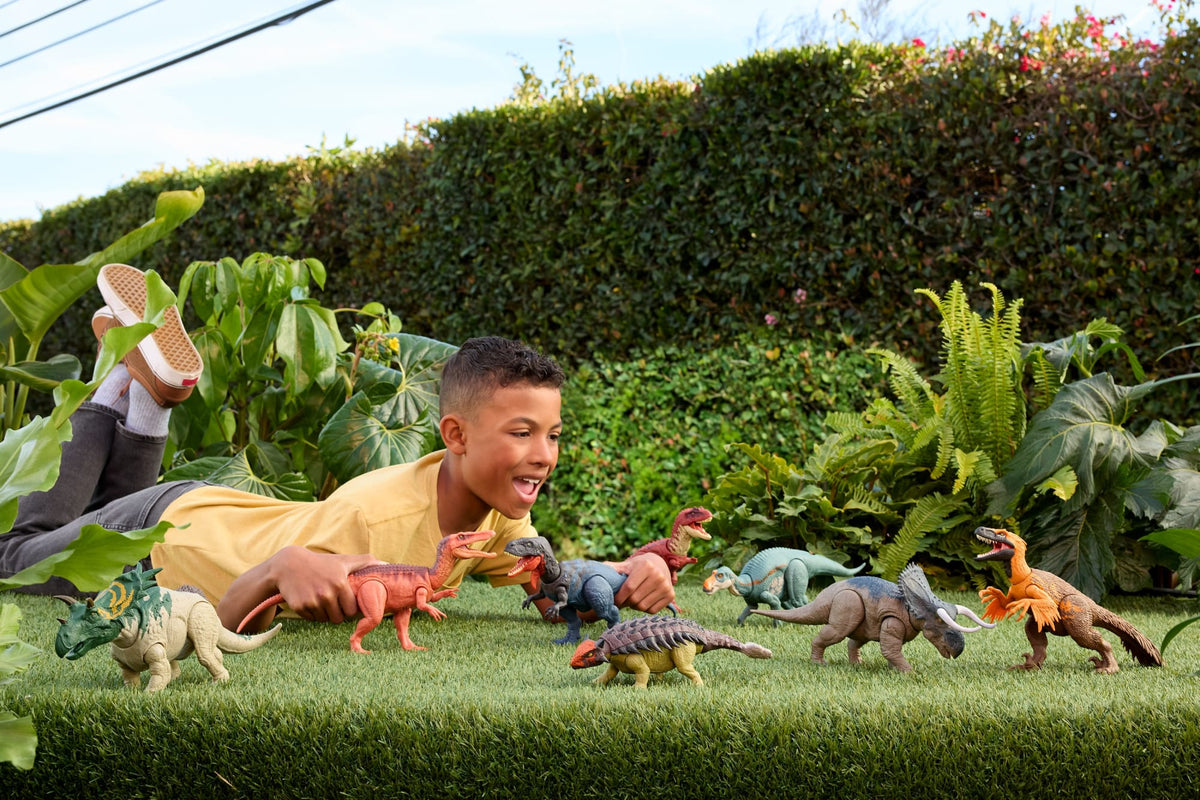 Jurassic World Dinossauro de Brinquedo Rebirth Rugido Selvagem