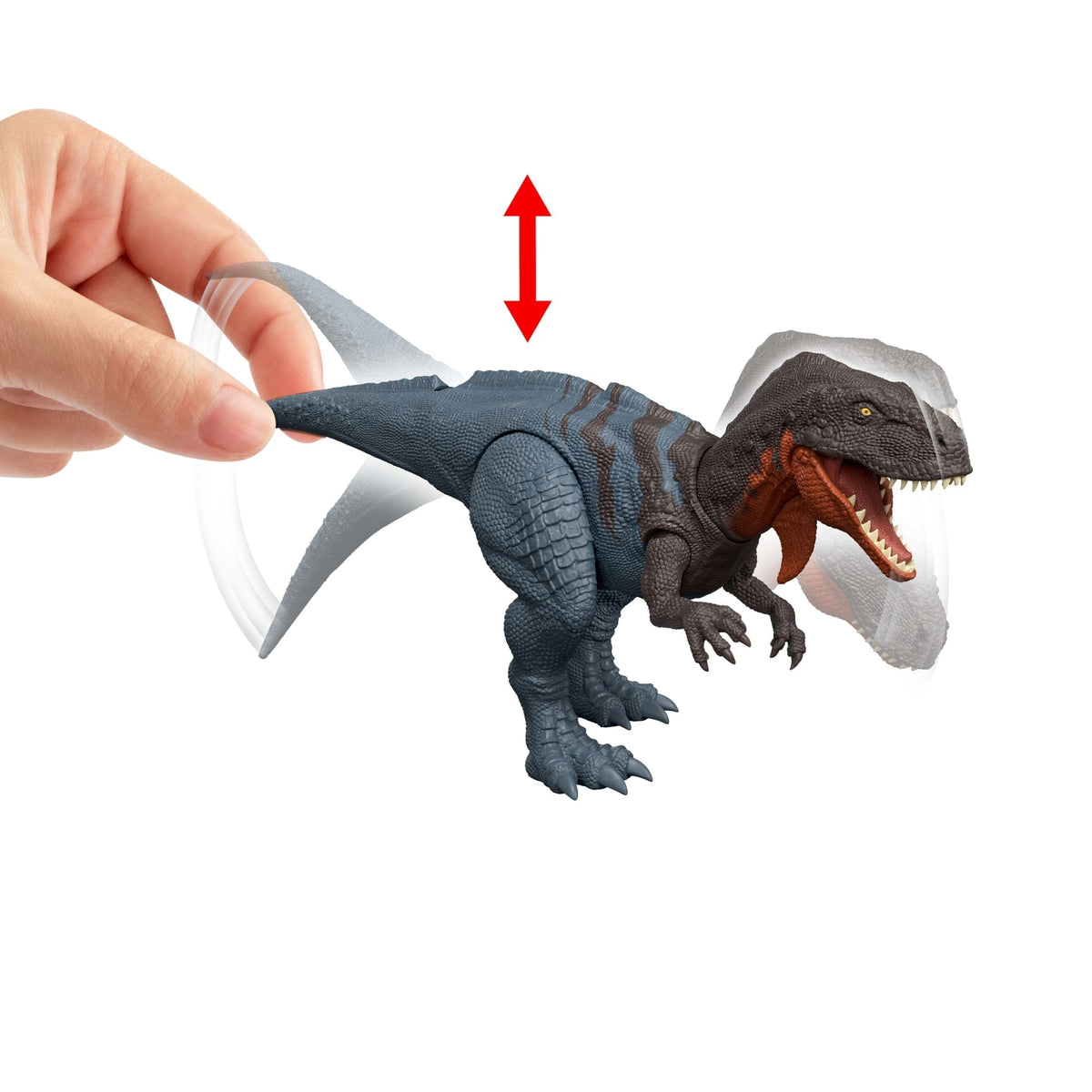 Jurassic World Dinossauro de Brinquedo Rebirth Rugido Selvagem