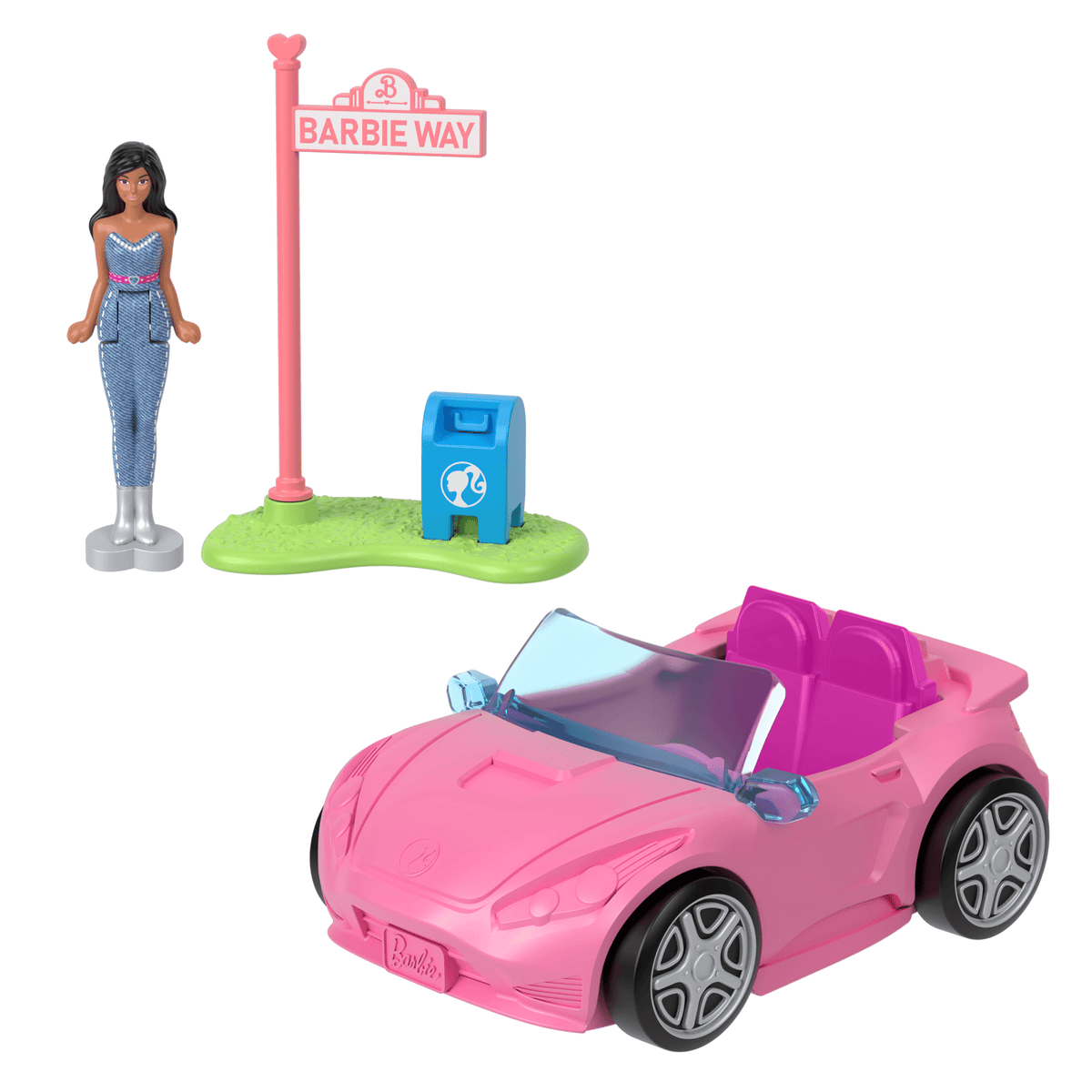 Barbie Mini BarbieLand Vehículo para Muñecas Convertible Rosa