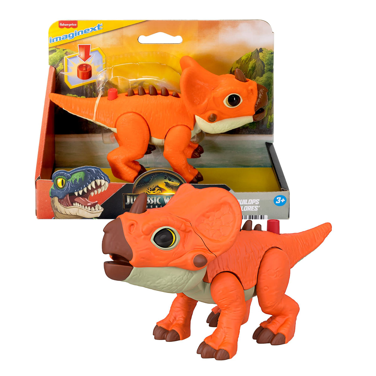 Imaginext Jurassic World Dinossauro de Brinquedo Rebirth Aqualops