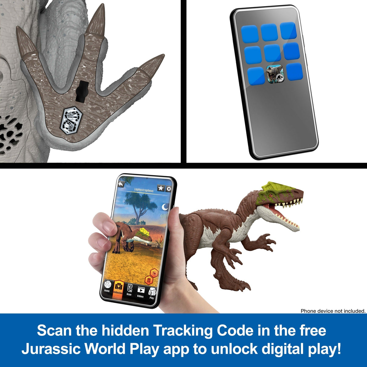 Jurassic World Rebirth Frenzy Pack Torvoneustes Dinosaur Figure, Authentic Toy, Digital Play
