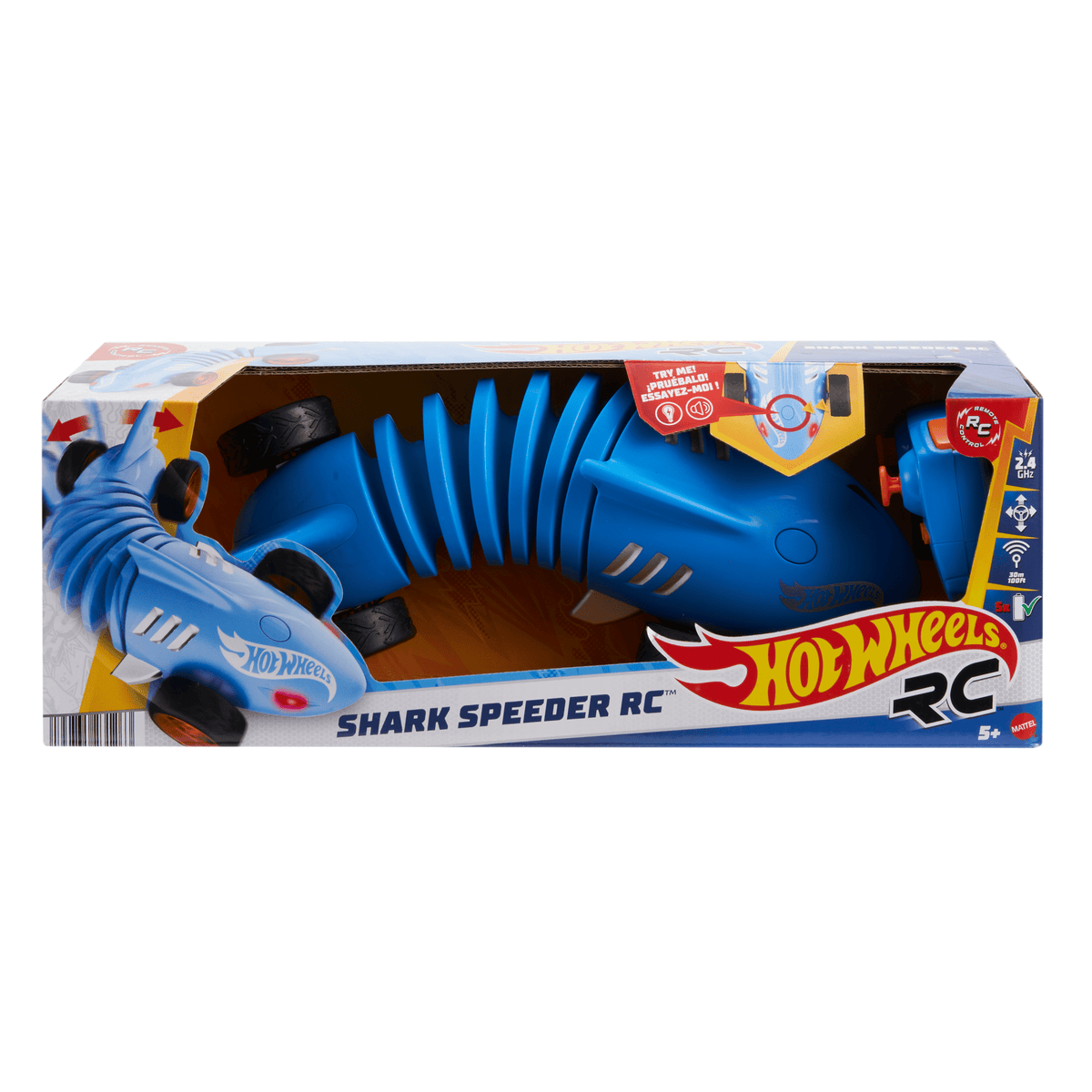 Hot Wheels  Rc  Échelle 1:15  Bolide Requin Téléguidé, à Piles