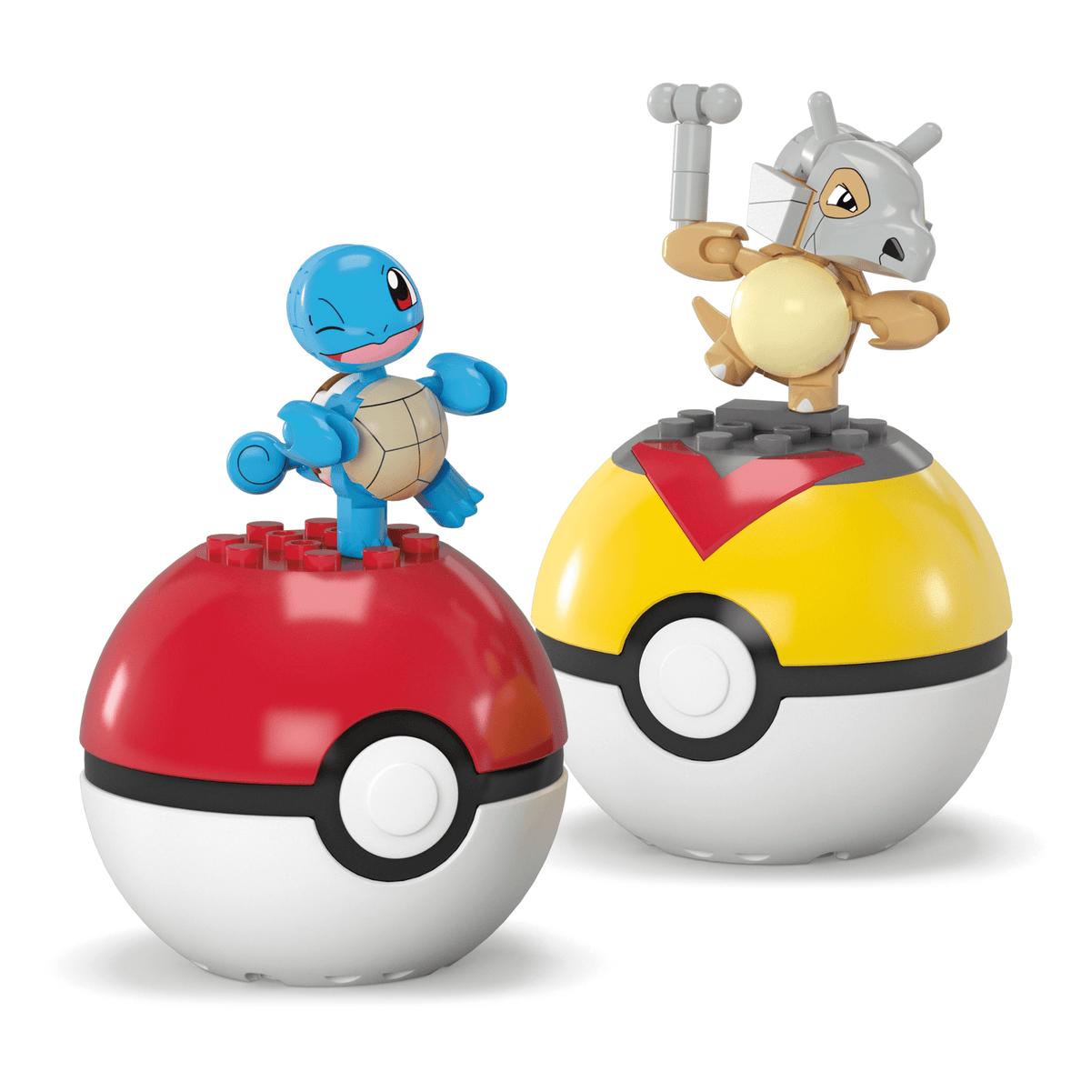 MEGA Pokémon Poké Ball Building Toy Kits With 2 Action Figures (45 Pieces) For Kids