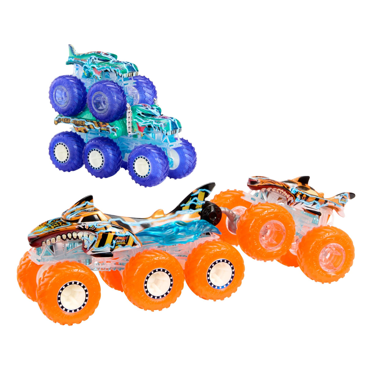 Hot Wheels-Gros Camion Monster Trucks Power Smashers-Coffret