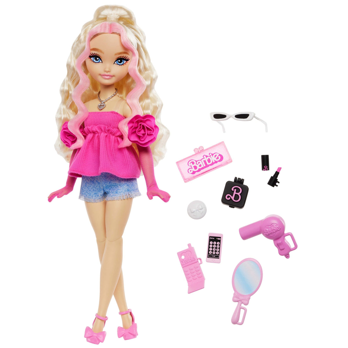 Barbie-Équipe de Rêve Malibu-Poupée et 8Accessoires