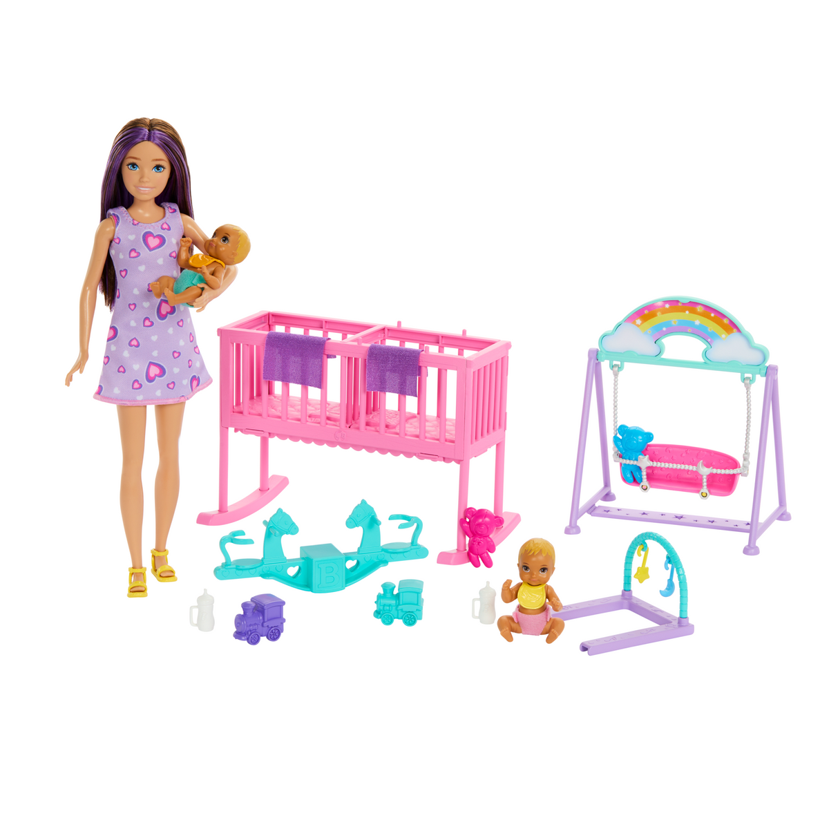 Barbie-La Chambre des Jumeaux-Coffret Skipper, Bébés et Accessoires