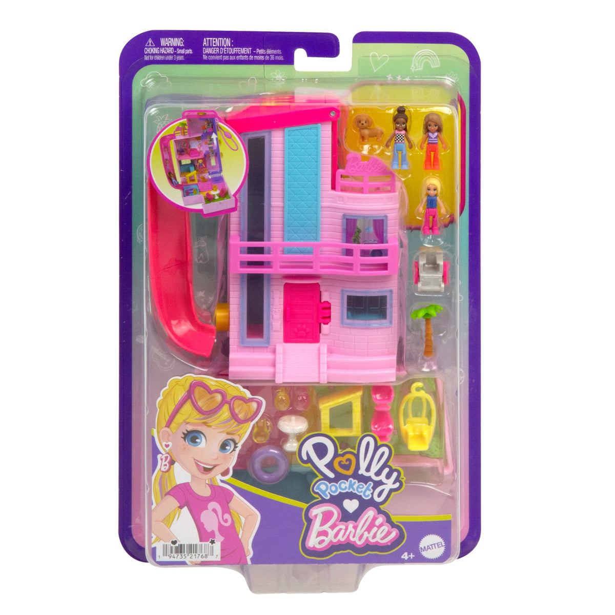 Polly Pocket Set de Juego Compacto Mundo Sorpresa Barbie